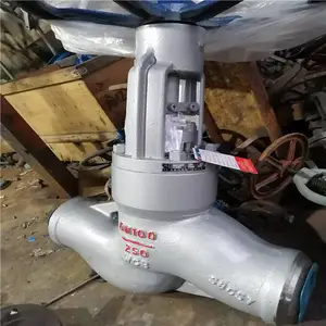 DN175 铬钼钢自密封对焊截止阀 J61Y-P57 140V 高温蒸汽电站截止阀