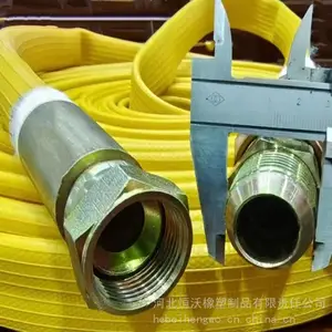51mm新型空压机水带 红色黑色高压折叠风管 耐高温耐磨带接头软管