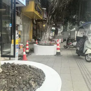 艺术混凝土树池坐凳 UHPC景观花池 人造石种植池