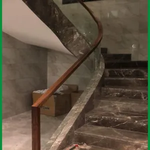 意美登别墅时尚美观热弯玻璃扶手