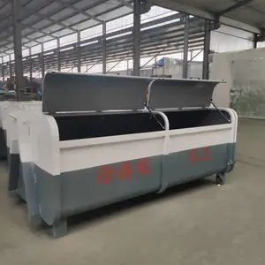 山东环卫大型钩臂式垃圾箱小区景区清洁可移动式垃圾箱可配套垃圾车