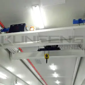 KUNFENGCRANES洁净室车间天车无尘式不锈钢净化车间起重机行吊