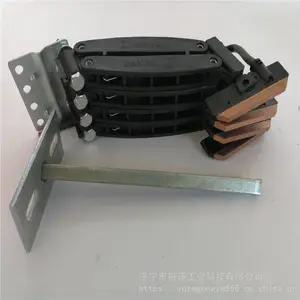 无接缝滑触线集电器 3级60A行车起重机滑线 导电轨道碳刷