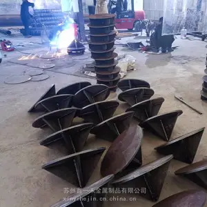 开口桩尖管桩工地建筑打桩AB型桩尖加工 来图设计桩尖