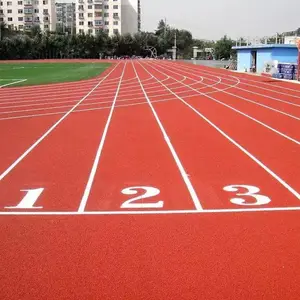 学校运动场全塑型塑胶跑道 透气型橡胶跑道 混合型跑道