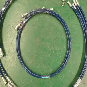 dn10超高压冲洗机专用冲洗胶管两层钢丝缠绕耐压80mpa尼龙树脂管