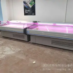 鲜肉柜猪肉冷藏保鲜柜超市商用冰柜 风冷鲜肉展示柜格瑞制冷设备批发