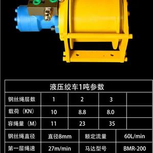 随车吊车专用小型液压绞车绞盘卷扬机提升机0.8/1吨1.5吨2吨3吨4吨5吨6吨