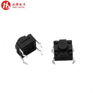 厂家直销6*6*5插件轻触开关防水等级IP67 6x6x4.3防水开关 HANBO