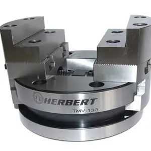 台湾豪伯特HERBERT圆形四/五轴同动求心虎钳TMV-130原装正品自定心高低爪各一付