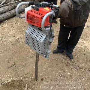 手提锯齿起树机 汽油切割断根机 苗圃小型挖树机
