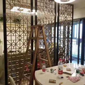 古铜色铝雕刻屏风 每一个选择都是最好的选择 溢升金属