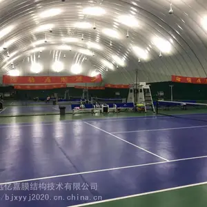 充气膜结构建筑供应商 环保膜建筑体育场 500平气膜馆要多少钱