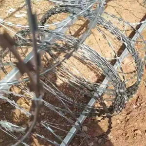 刀片刺厂 50直径刀片刺绳 云南定制防爬网