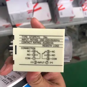 ��ʿʱ��̵��� ST3PA-C �ɵ�ͨ����ʱ220v ��ʱ˲�� ʹ�û���