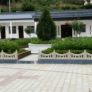 别墅区水泥栏杆 预制商砼草坪围栏 景区钢筋混凝土仿石护栏 定制