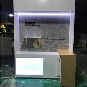 小米2.0版体验店厨房体验柜生产厂家，小米体验店展台定做