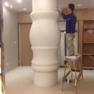 天津 GRG喇叭柱 GRG展台 GRG波浪墙 GRG幕墙 GRG挑空 GRG大剧院吊顶