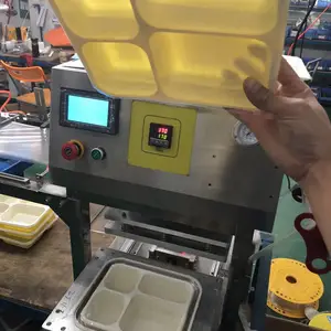 餐饮外卖包装机封盖机 快餐盒封口机 一次性塑料饭盒封膜机 全自动