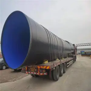 自来水用涂塑复合钢管 内外涂塑钢塑管道 DN3000l螺旋钢管 恒运