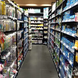 河源市九州超市货架|果蔬架|五谷杂粮柜|米架|鲜肉台|牛奶堆台|客户案例