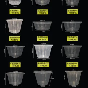 加厚带盖一次性餐盒打包盒塑料/可降解快餐盒包邮(多种款式、颜色)
