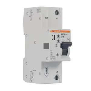 4G通讯智慧断路器 ASCB1-63-C63-1P/ZL4G智慧微断带显示 电压/电流/功率/温度/短路