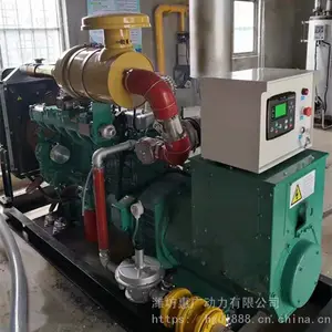 75KW自启动沼气发电机 养猪基地污水气体发电站 固液分离机
