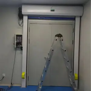 pvc快速卷帘门工厂车间工业电动卷帘门 保温门快速电动升降门