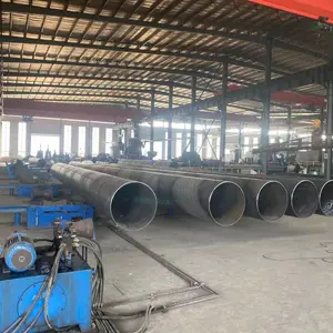 螺旋钢管防腐3pe环氧煤沥青防腐螺旋钢管可定制