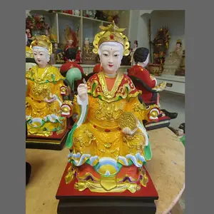 九龙圣母神像 手拿龙珠龙母娘娘佛像 泰山奶奶雕塑工艺厂