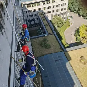 沙坪坝外墙石材清洗 幕墙玻璃清洗 高空外墙清洁 蜘蛛人玻璃清洁
