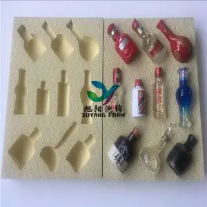 东莞旭阳白酒瓶eva内衬洋酒樽内托定做异形加工雕刻成型