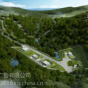 万州江南新区五桥北山高笋塘效果图设计