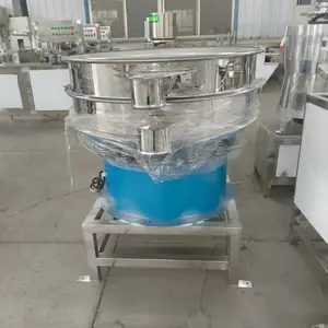 高效率豆渣锅巴过滤器 全自动圆形高频率熟浆振动筛