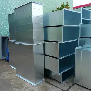 镀锌共板法兰白铁皮通风管道消防排烟厂房除尘消防风管