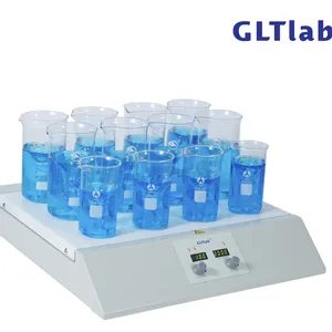 国力天GLTLab 十二位数控实验室加热磁力搅拌器 100-2000转