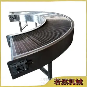 不锈钢网带输送机180度转角网带输送线金属网带