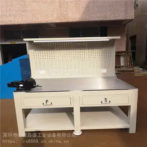钳工操作台重型模具平台车间维修钢板工作台虎钳装配飞模台钳工桌