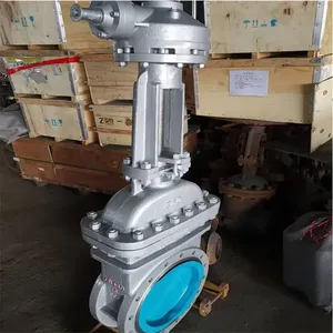 两项流对夹式排渣闸阀 LXLZ71H-16C 铸钢手动排渣闸阀 LXLZ71H -PN10-40