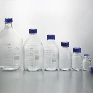 Kavalier玻璃蓝盖试剂瓶捷克SIMAX高硼硅试剂瓶带刻度螺口丝口瓶化学实验室试剂瓶可高温高压灭菌玻璃试剂瓶