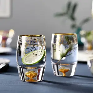 厂家供应 阿法瓷金箔水杯 果汁杯 伴手礼 公关礼品