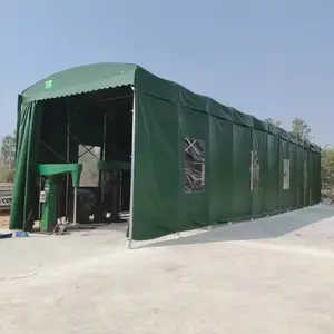 南宁移动式车棚带轮式推拉帐篷摆摊烧烤雨棚大型折叠帐篷加固彩钢篷工地活动帐篷