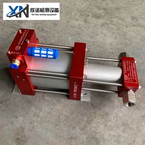 山东欣诺检测直销微型气动增压泵,不锈钢材质 小巧精美 重量轻,保压好,小型气动气体增压器