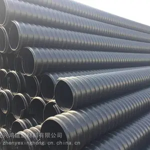 西安热态缠绕成型高密度聚乙烯HDPE缠绕结构壁管SN8 克拉管生产厂家 /西安缠绕管批发