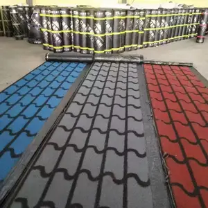 立体多彩改性沥青防水卷材3D立体屋面瓦多彩立体防水卷材sbs防水卷材彩砂沥青瓦