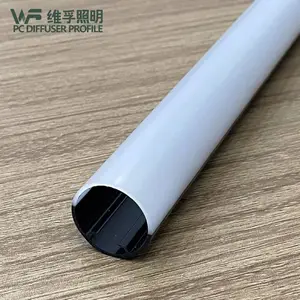 led灯管空心圆管挤出异形材双色全塑管PC塑料圆管塑料管挤出硬管