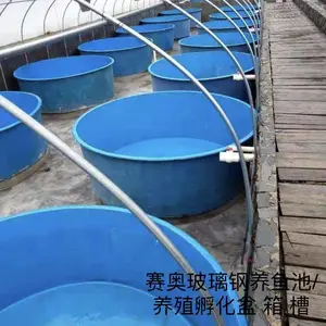 玻璃钢养鱼水箱 翻新 滑道维修补玻璃钢养殖孵化水盆 槽