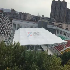 大跨度体育馆PTFE膜结构 看台膜结构 篮球场膜结构顶棚