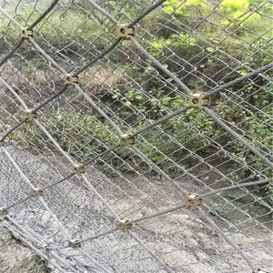 柔性防护网 钢丝绳网 格栅网 主动防护网 主动被动拦石网3.3